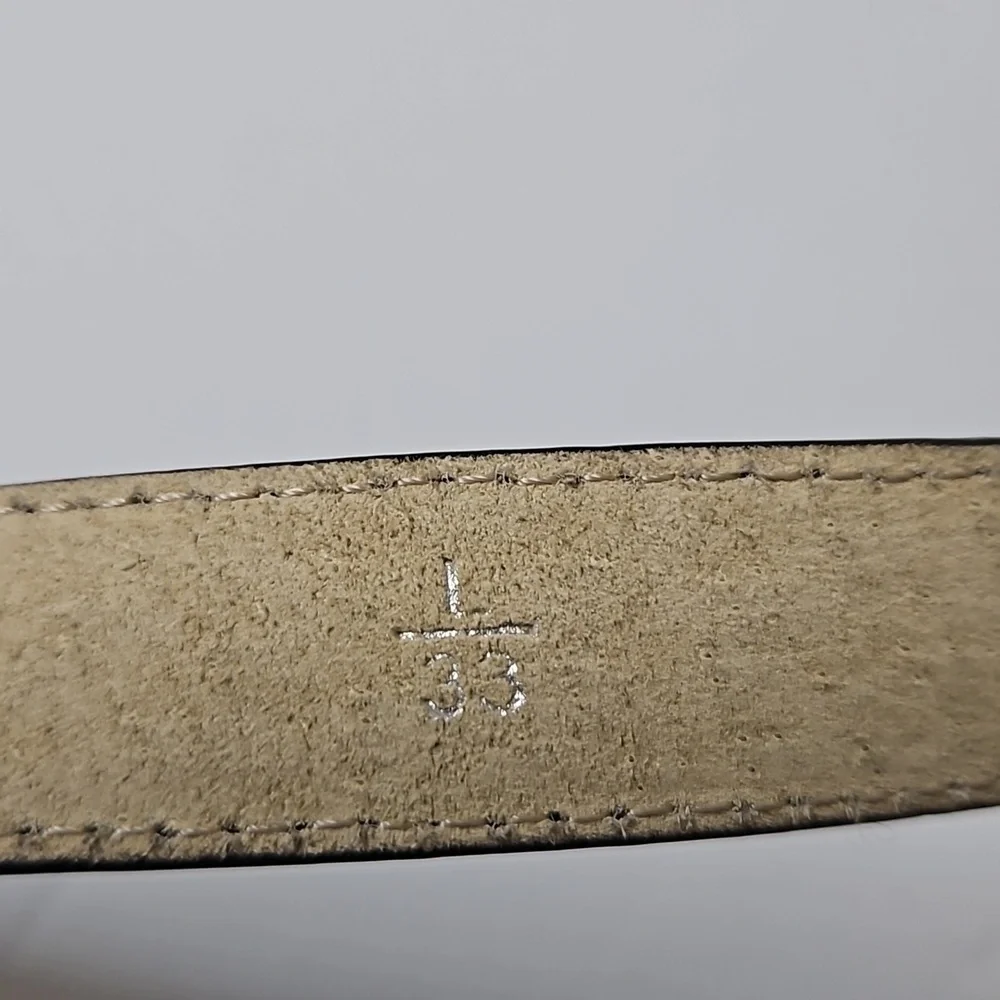 Genuine Italian Leather Belt size L Black Pre-owned